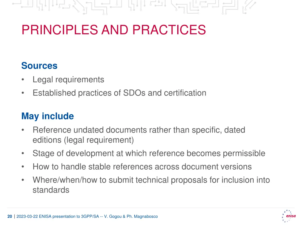 principles and practices