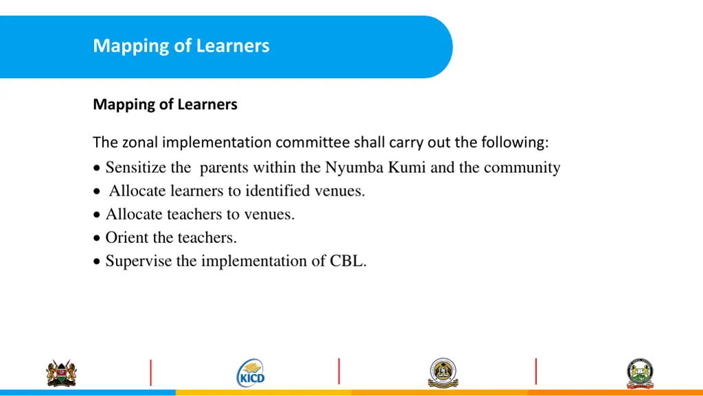 mapping of learners