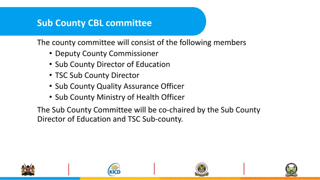 sub county cbl committee