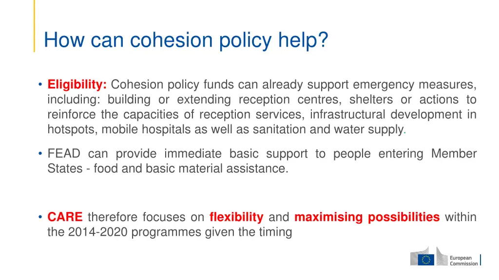 how can cohesion policy help