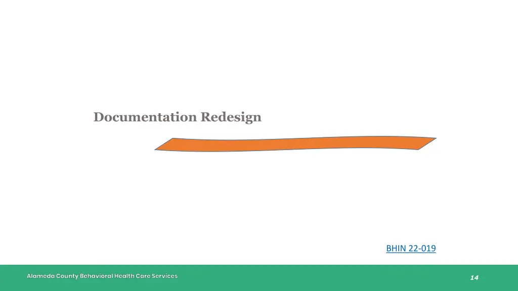 documentation redesign