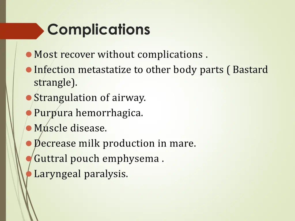 complications