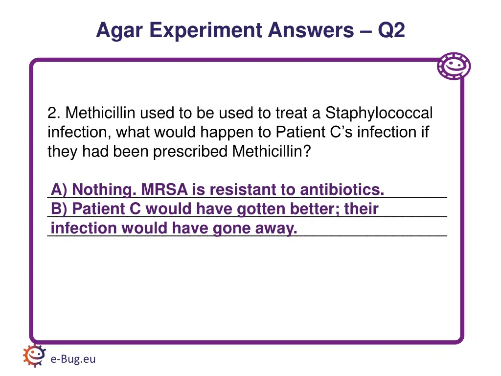 agar experiment answers q2