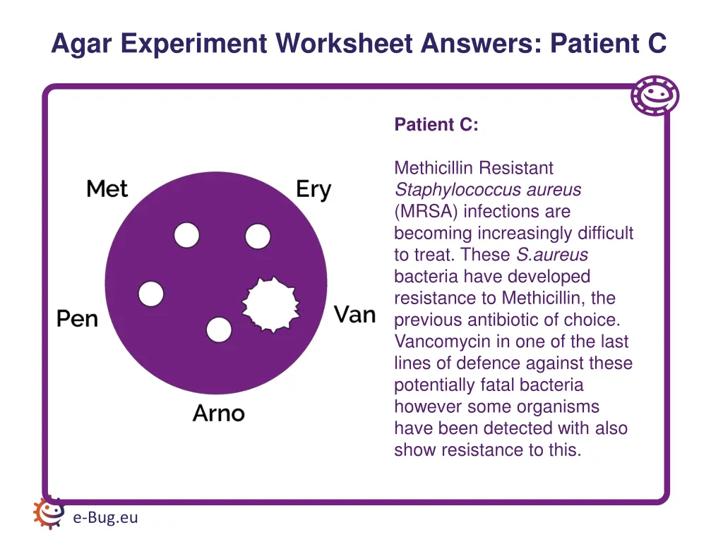 agar experiment worksheet answers patient c