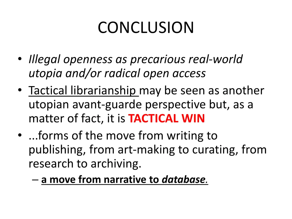 conclusion