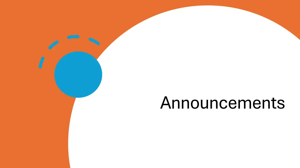 announcements