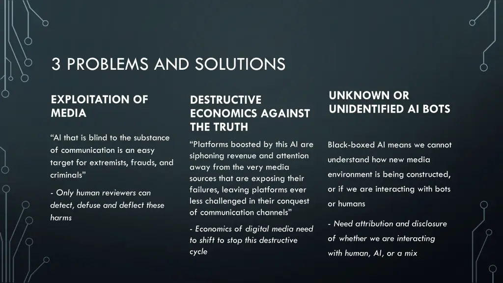 3 problems and solutions