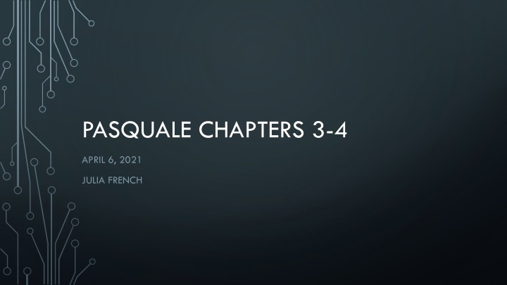 pasquale chapters 3 4
