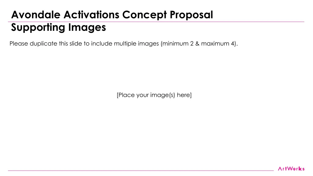 avondale activations concept proposal supporting