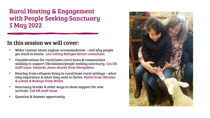 rural hosting engagement with people seeking