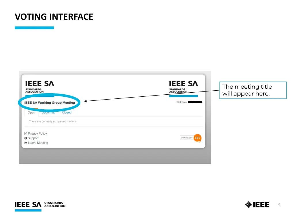 voting interface