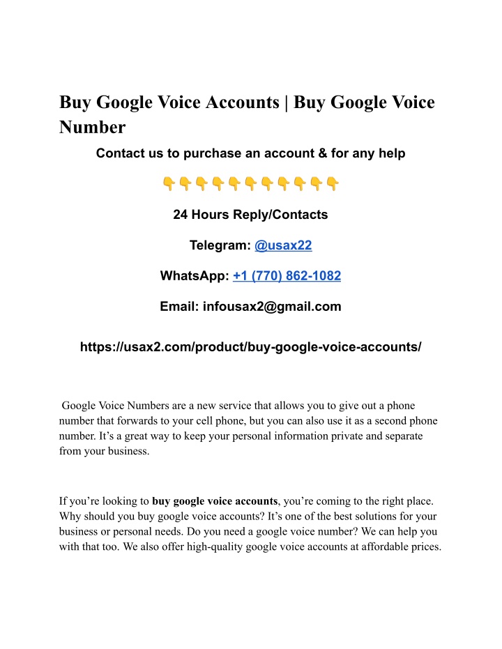 buy google voice accounts buy google voice number