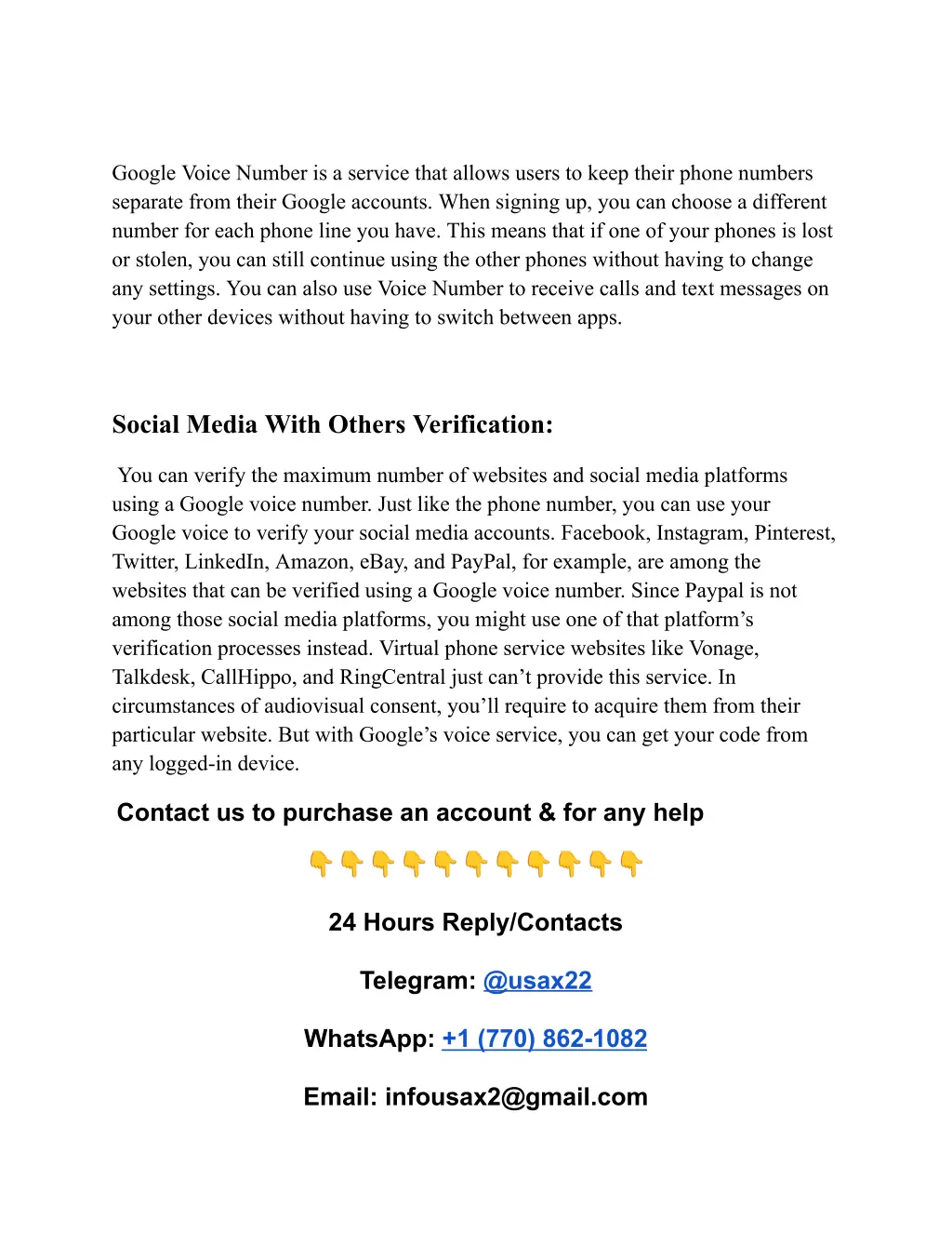 google voice number is a service that allows