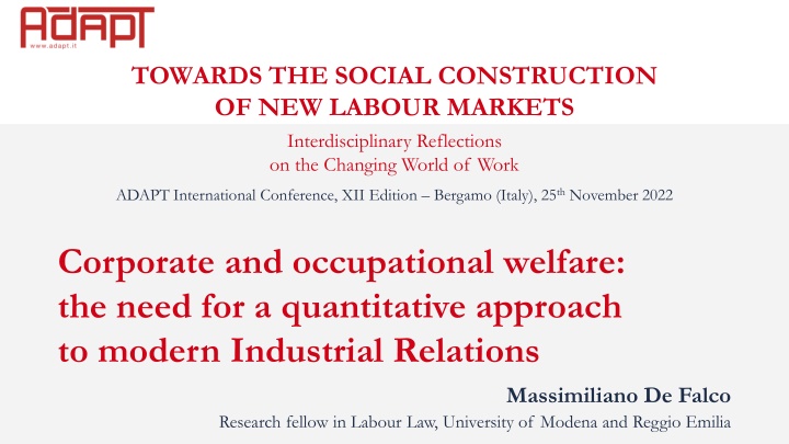 towards the social construction of new labour