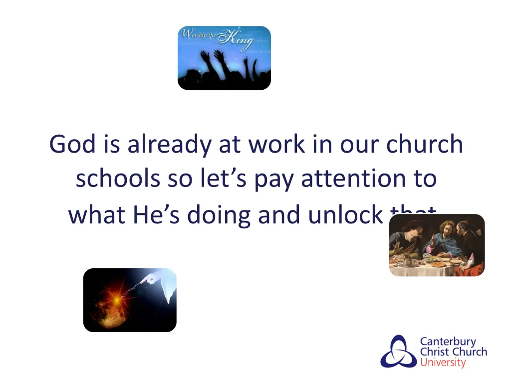 god is already at work in our church schools