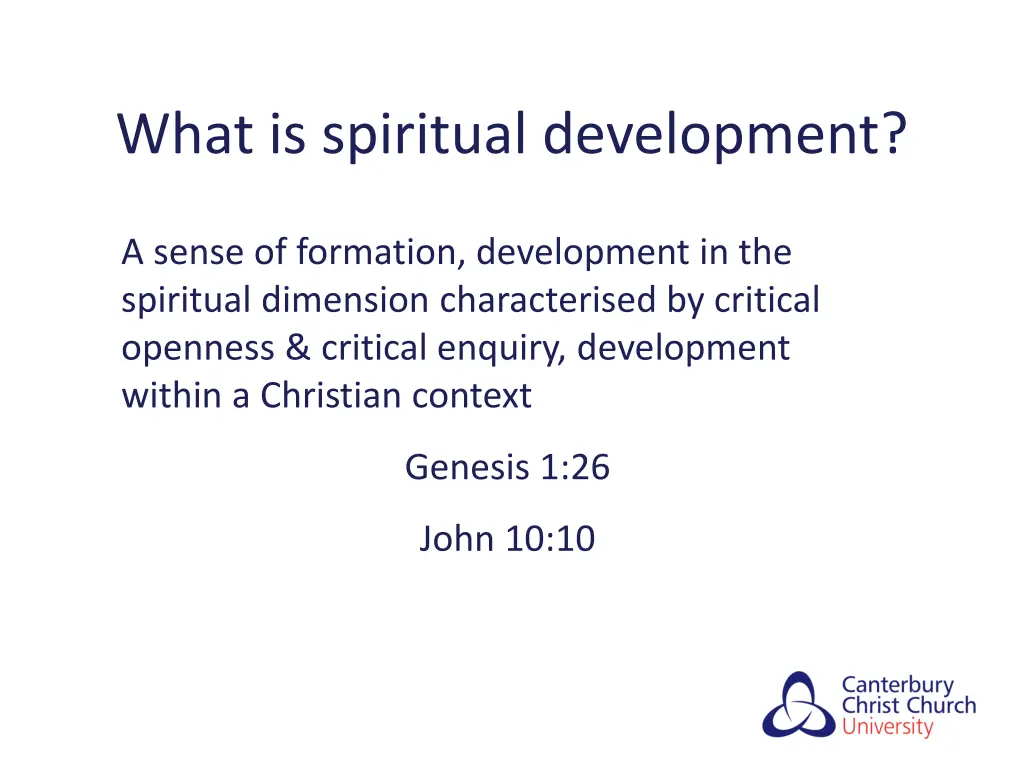 what is spiritual development