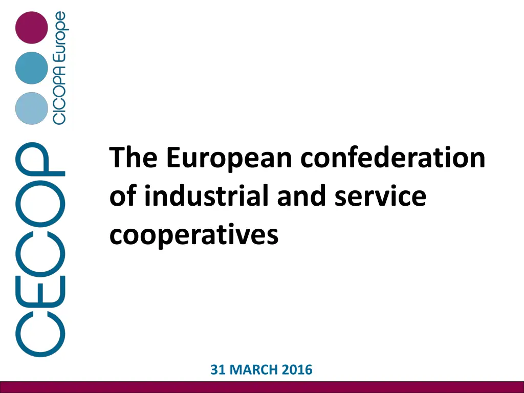 the european confederation of industrial