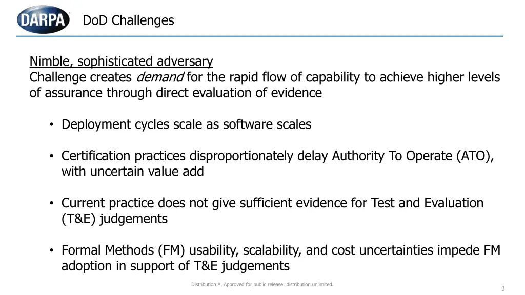 dod challenges