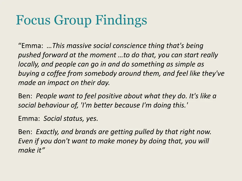 focus group findings 4