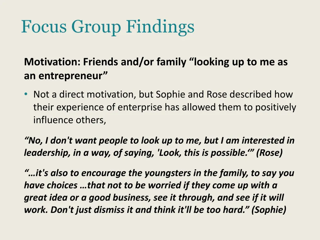 focus group findings 7