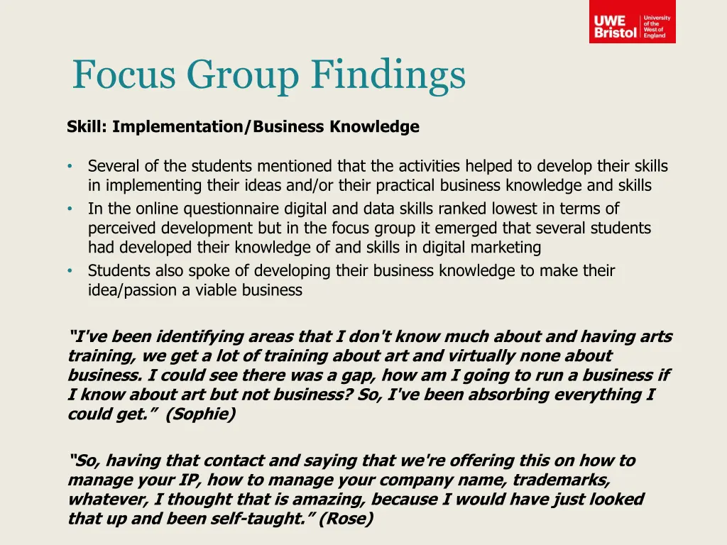 focus group findings 9