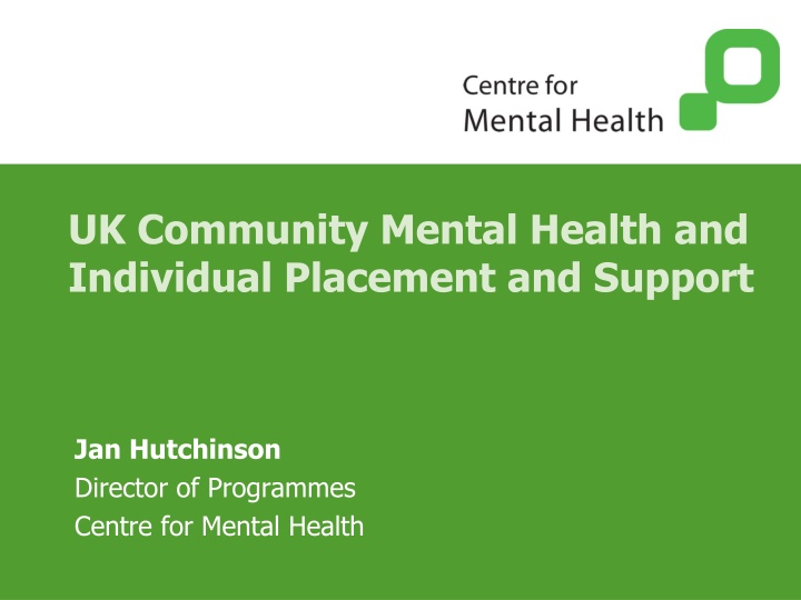 uk community mental health and individual