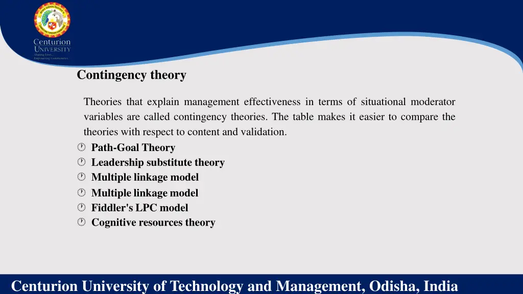 contingency theory