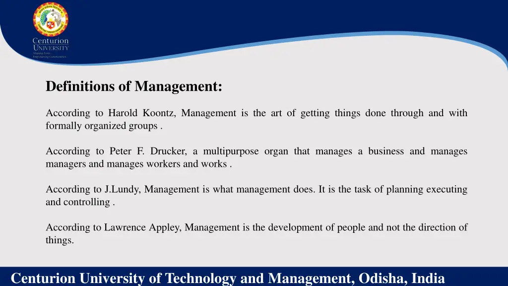 definitions of management