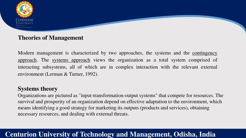 theories of management