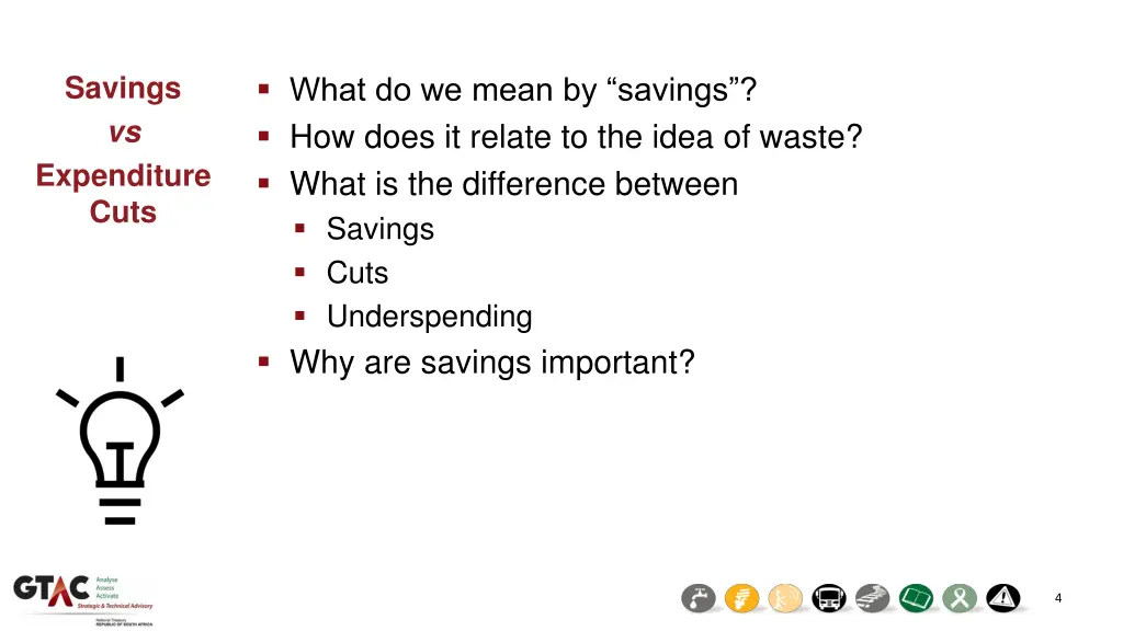 savings vs expenditure cuts
