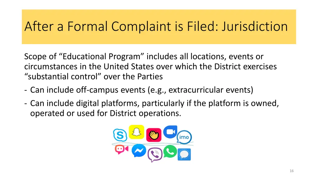 after a formal complaint is filed jurisdiction