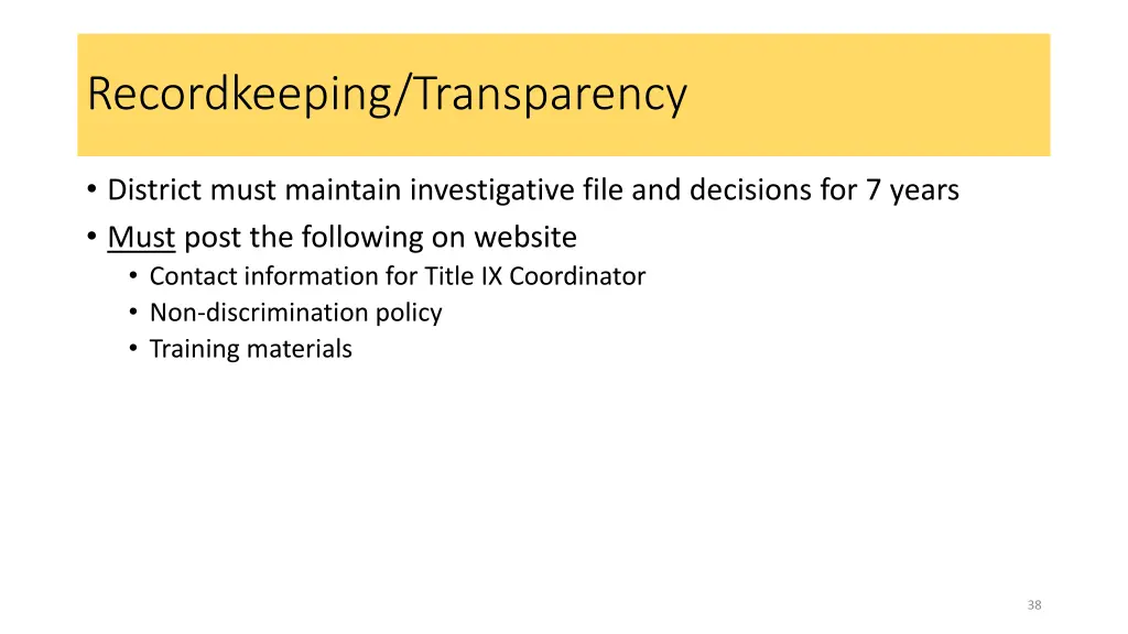 recordkeeping transparency