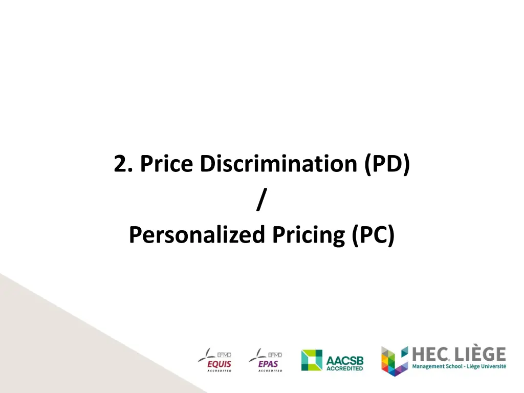 2 price discrimination pd personalized pricing pc