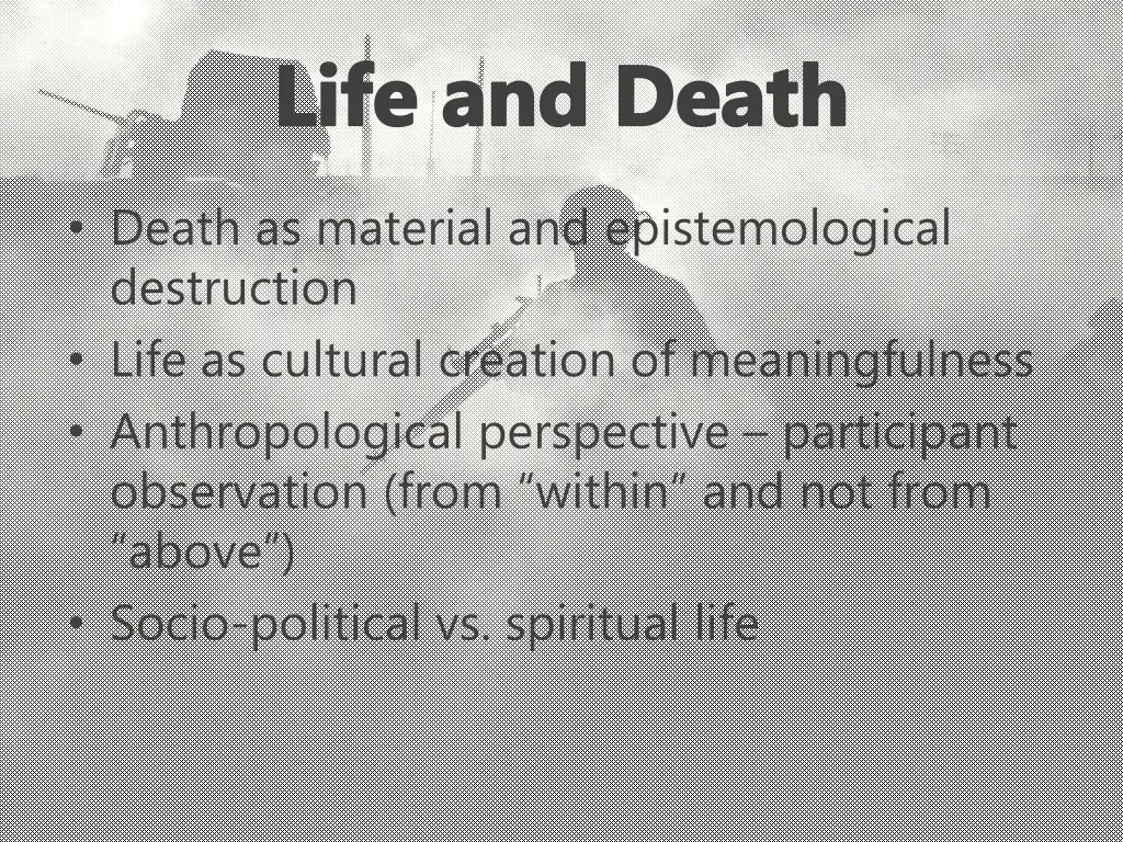 life and death
