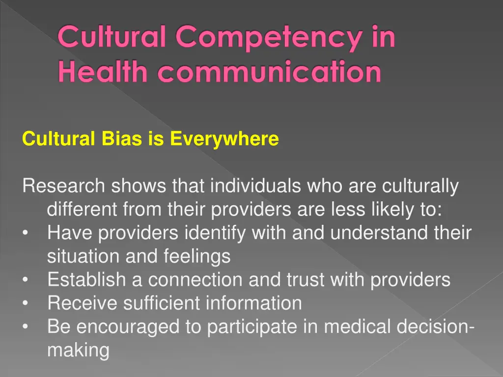 cultural competency in health communication