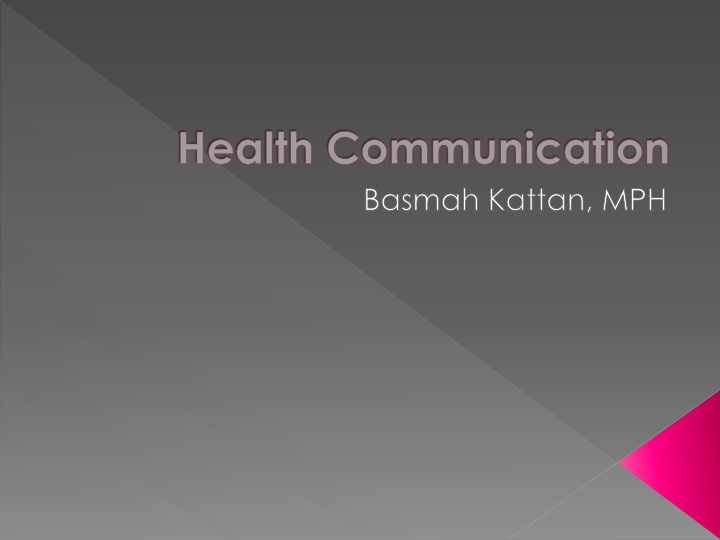 health communication basmah kattan mph