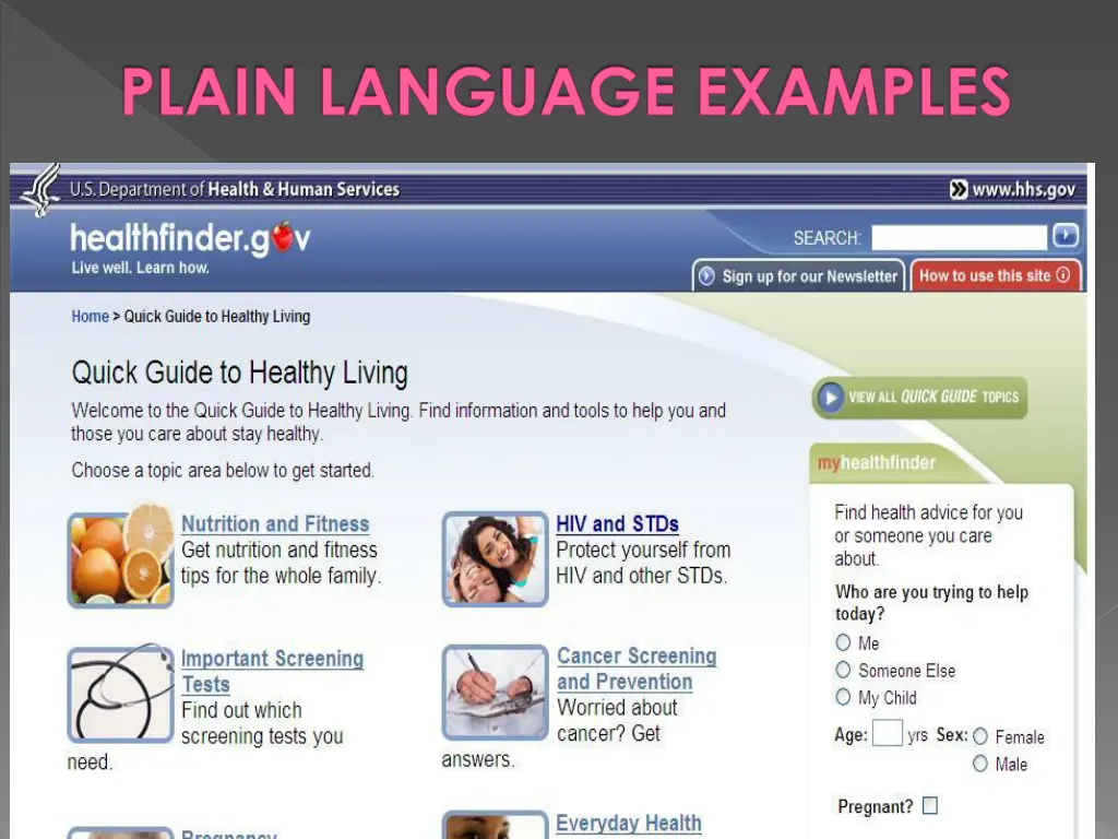 plain language examples 3