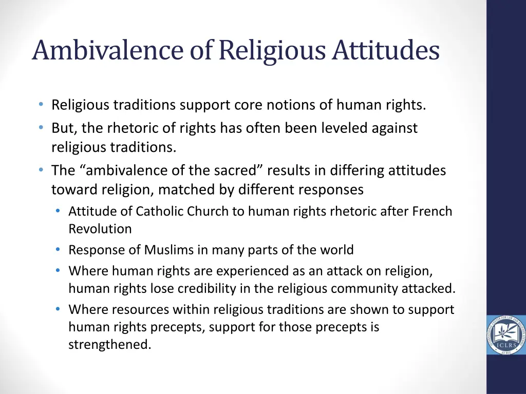 ambivalence of religious attitudes