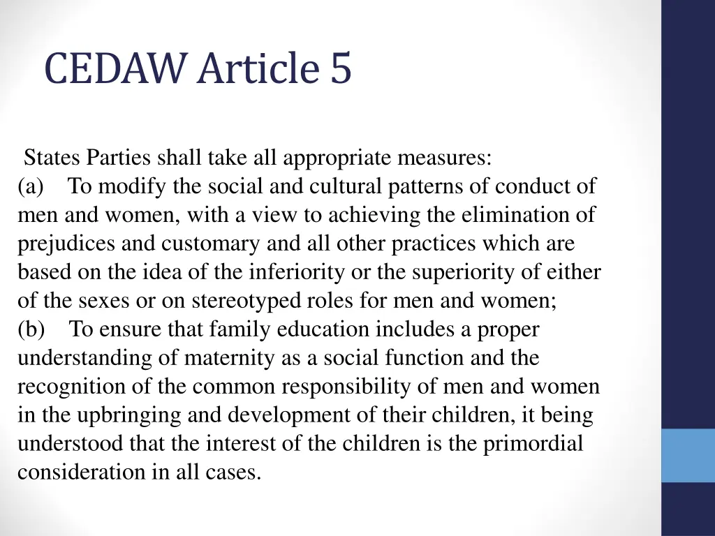 cedaw article 5