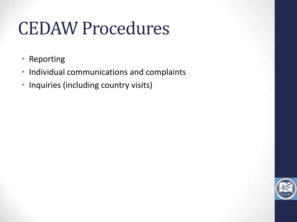 cedaw procedures