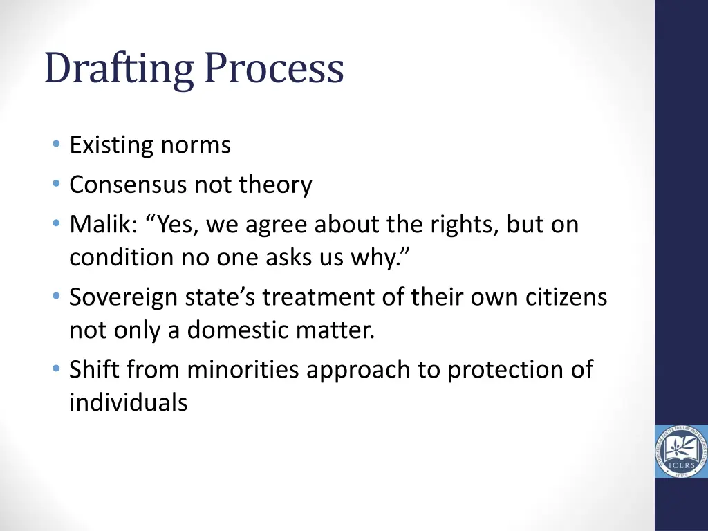 drafting process