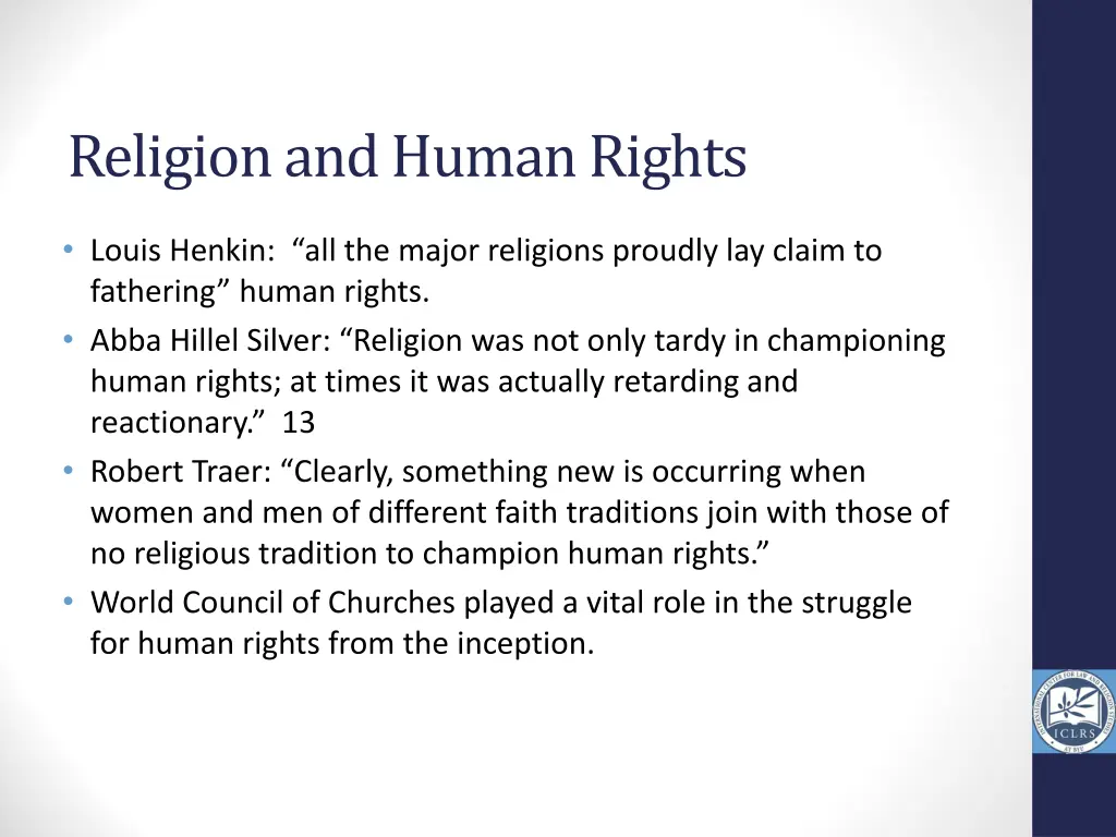 religion and human rights