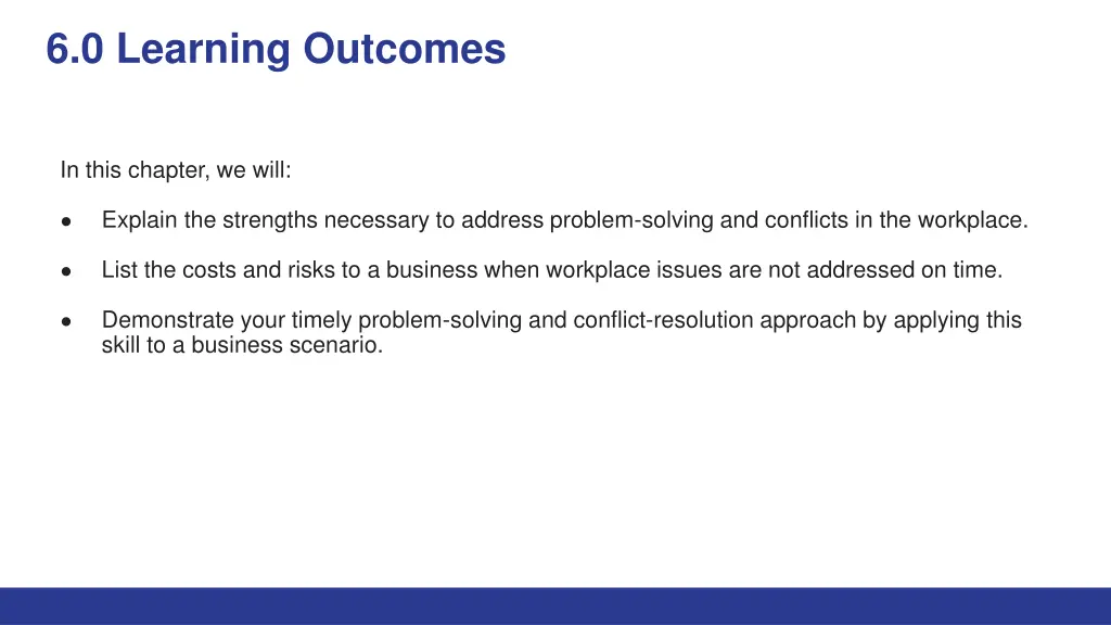 6 0 learning outcomes