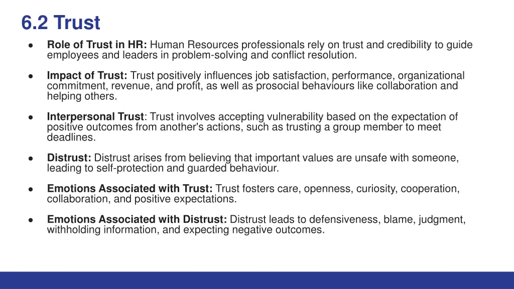 6 2 trust role of trust in hr human resources
