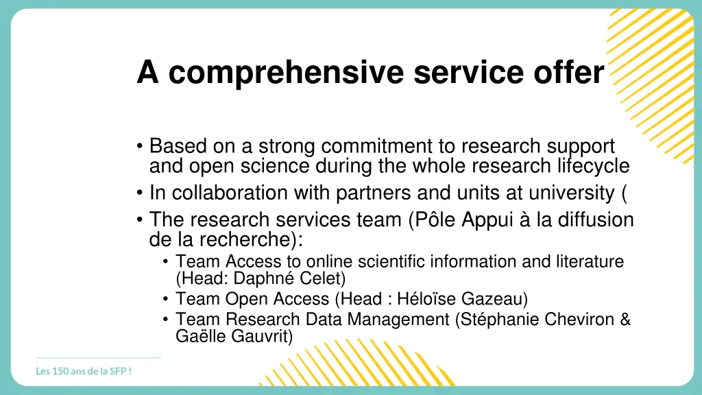 a comprehensive service offer