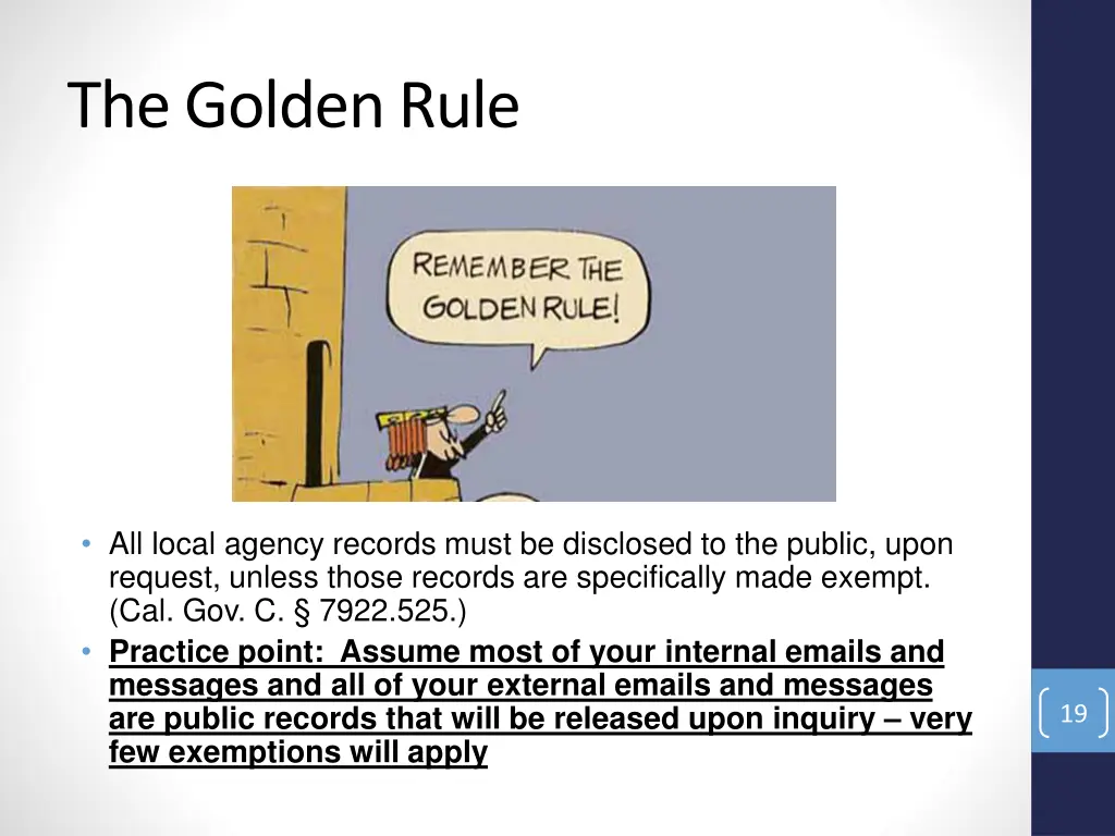 the golden rule