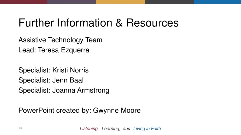 further information resources