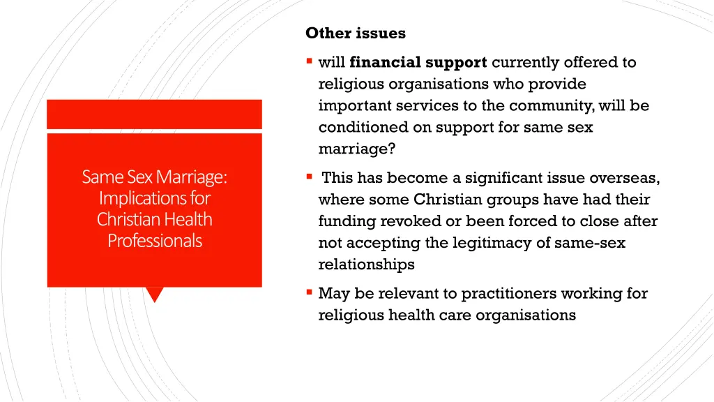 other issues