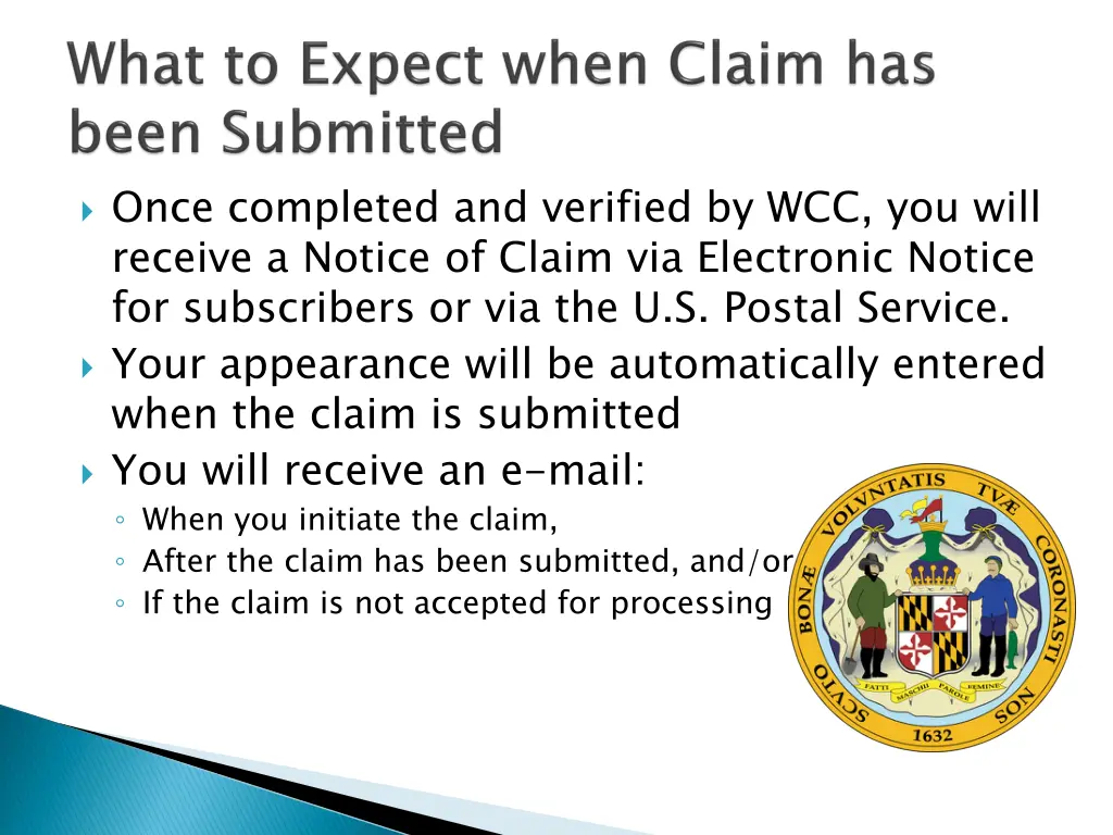 once completed and verified by wcc you will