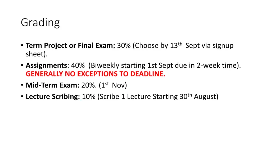 grading